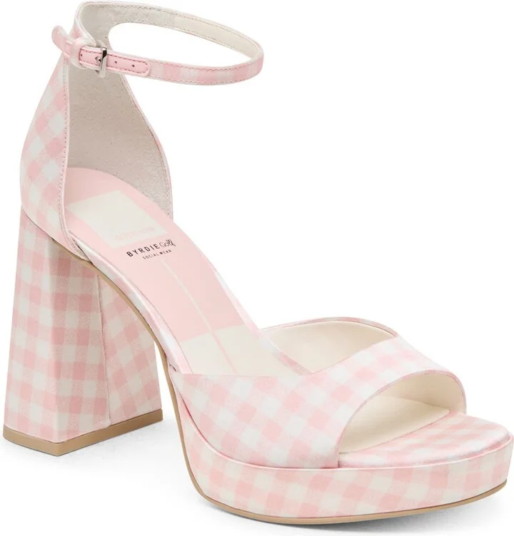x Byrdie Golf Pandro Ankle Strap Platform Sandal