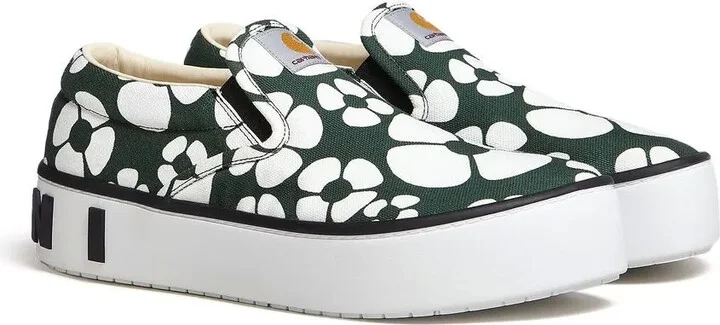 x Carhartt floral-print slip-on sneakers - Image 2