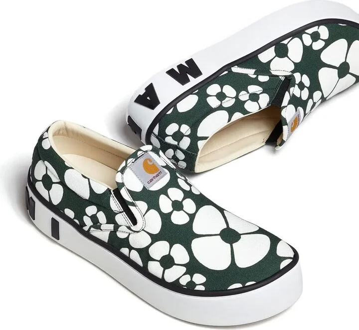 x Carhartt floral-print slip-on sneakers - Image 4