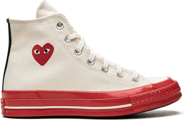 x CdG Play Chuck 70 High "Pristine Red" sneakers