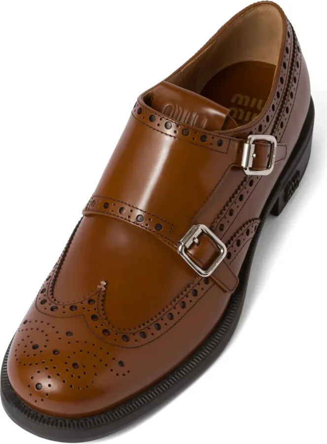 x Church's leather brogue shoes - Image 3