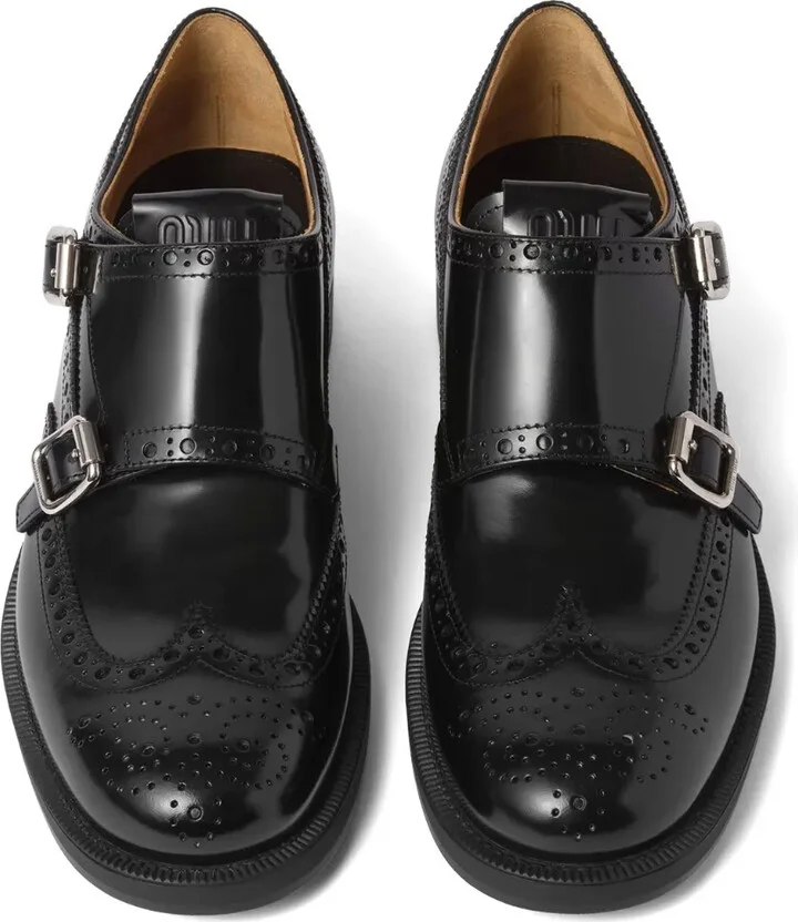 x Church's leather brogue shoes - Image 3