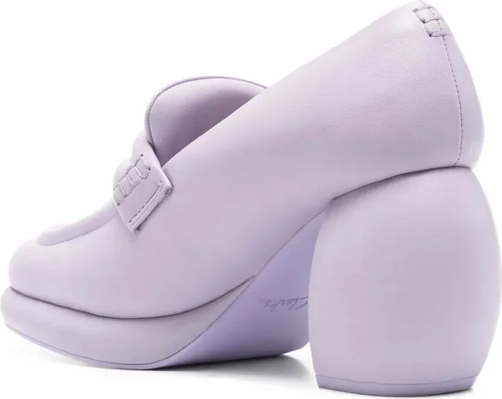x Clarks 80mm bulbous-heel loafers - Image 3