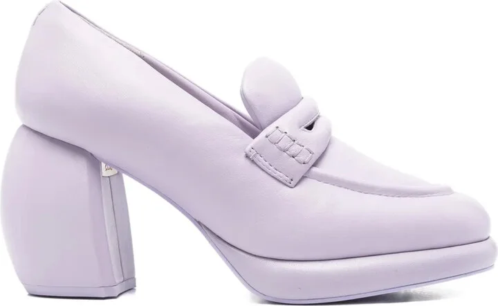 x Clarks 80mm bulbous-heel loafers