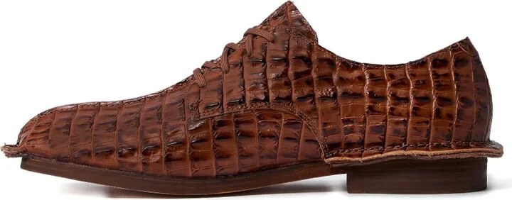 x Clarks croc-embossed derby shoes - Image 3
