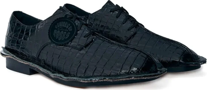 x Clarks croc-embossed derby shoes - Image 2