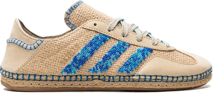 x CLOT Gazelle "Linen Khaki/Light Blue" sneakers