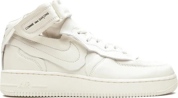 x Comme Des Garçon Air Force 1 Mid "White" sneakers