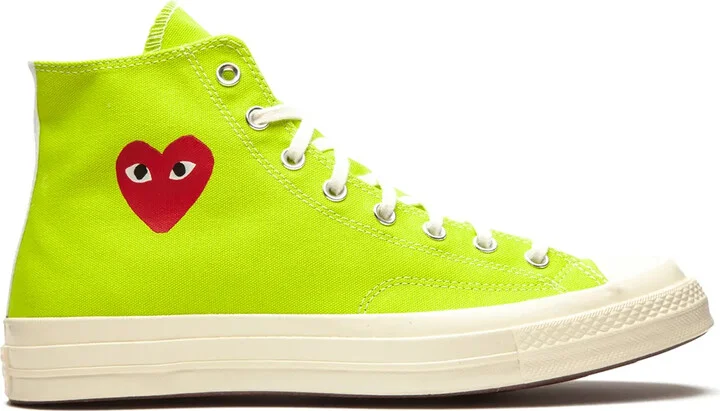 x Comme des Garçons Chuck 70 Hi AC "Bright Green" sneakers