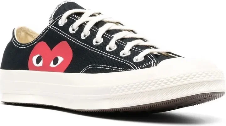 x Comme Des Garçons Play Chuck 70 Ox "Half Heart Black" sneakers - Image 2
