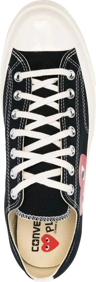 x Comme Des Garçons Play Chuck 70 Ox "Half Heart Black" sneakers - Image 4