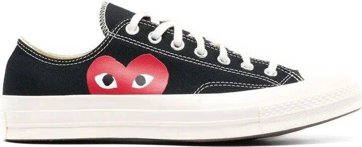 x Comme Des Garçons Play Chuck 70 Ox "Half Heart Black" sneakers