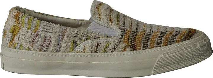x Converse Deckstar Slip-On Sneakers in Multicolor Cotton