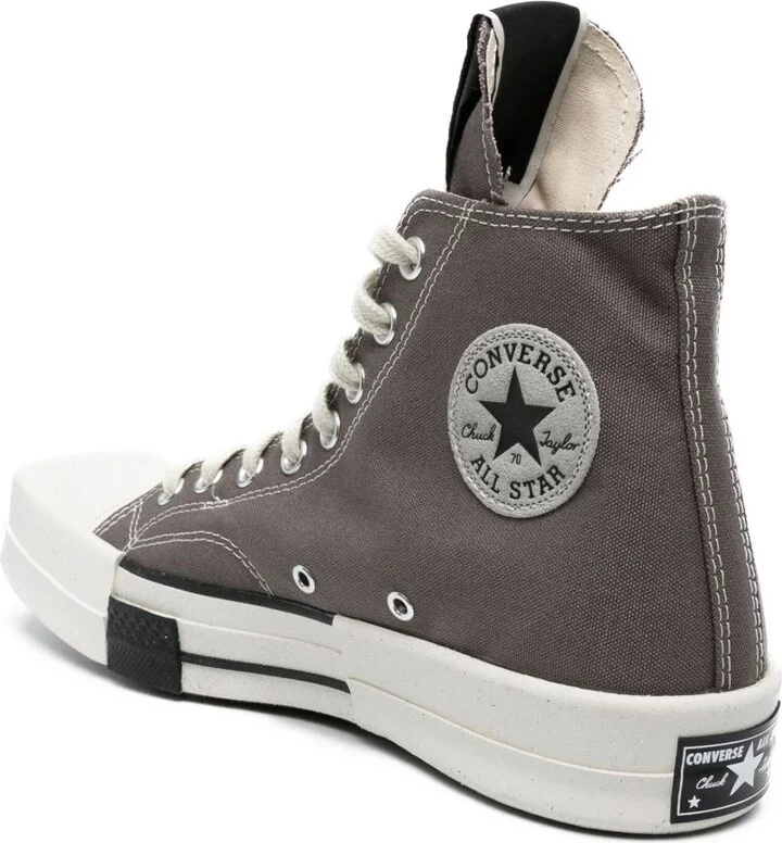 X Converse Grey Turbodrk Chuck 70 Sneakers - Image 3