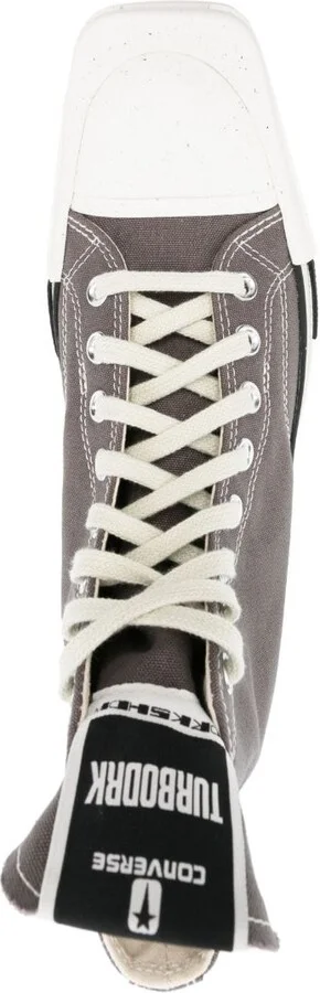 X Converse Grey Turbodrk Chuck 70 Sneakers - Image 4