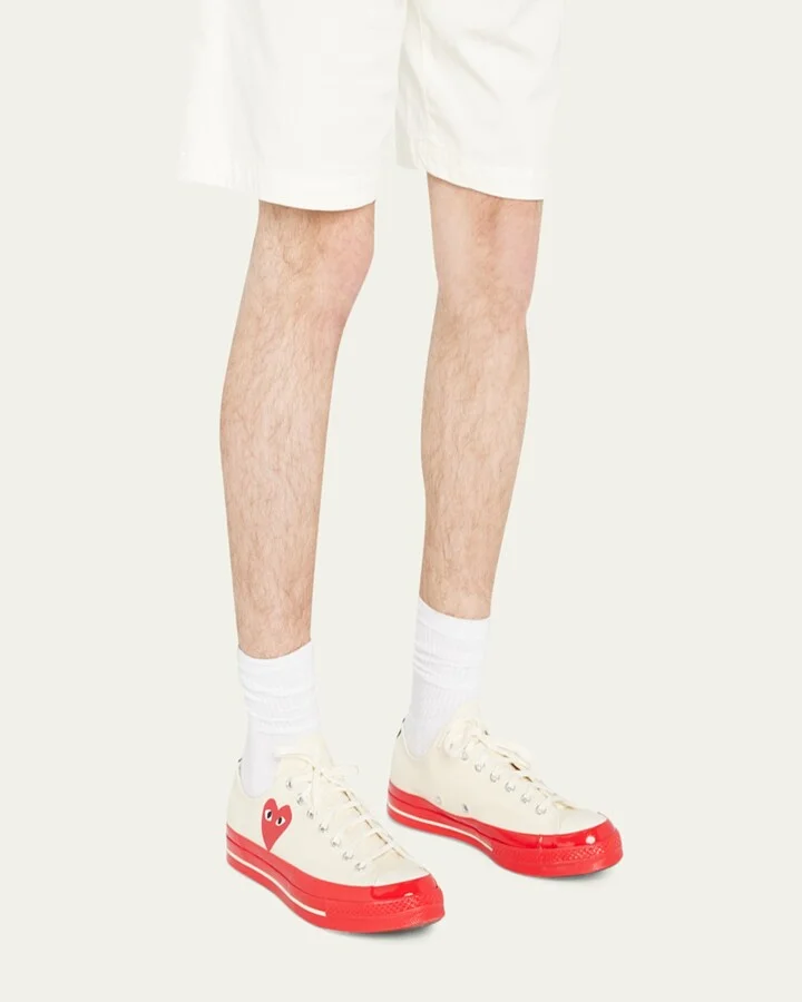 x Converse Men's PLAY Chuck 70 Low-Top Canvas Sneakers - Image 4