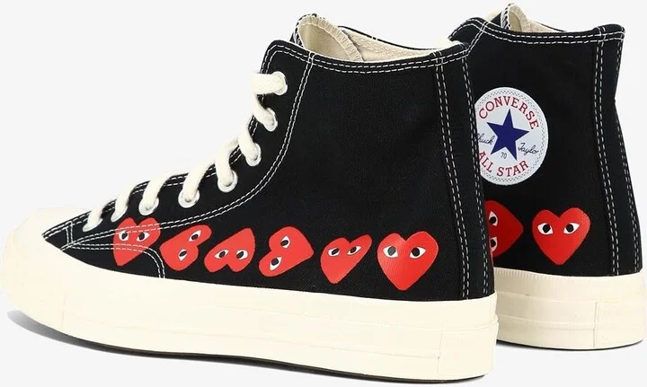 X Converse Small Hearts High-Top Sneakers - Image 3