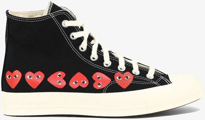 X Converse Small Hearts High-Top Sneakers