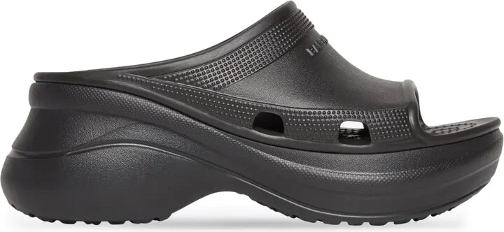 X Crocs perforated rubber slides