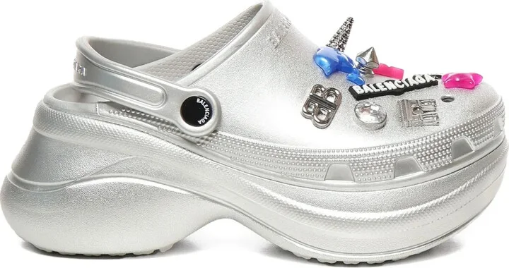x Crocs platform embellished mules