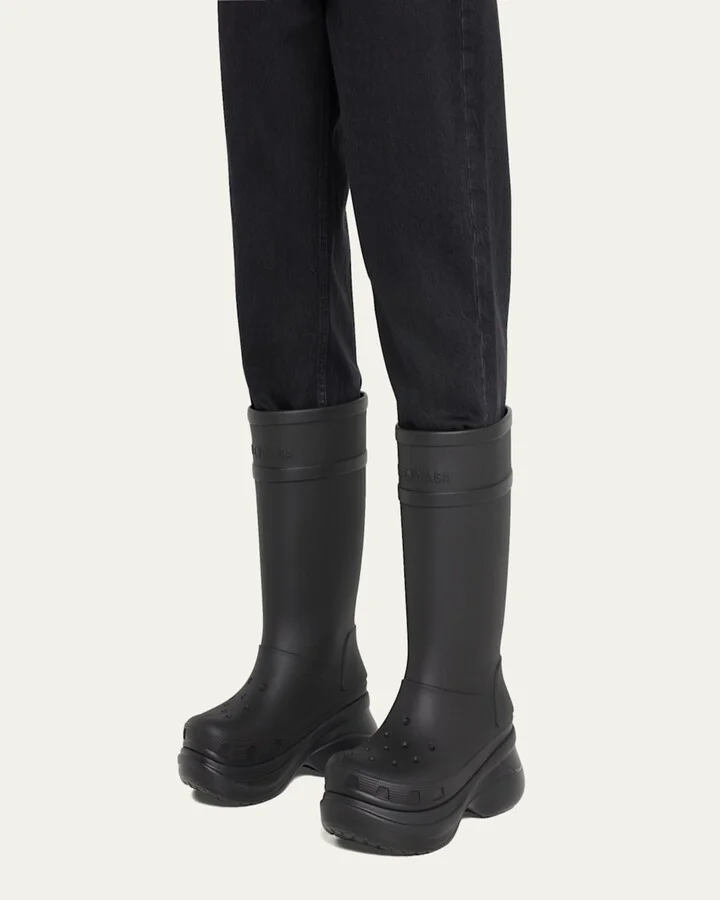 x Crocs™ Men's Tonal Rubber Rain Boots - Image 2