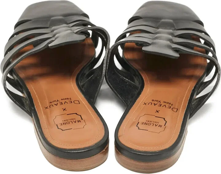 x Deveaux pre-owned leather mules - Image 3