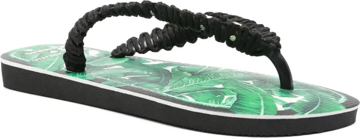 x Dolce & Gabbana banana leaf flip flops - Image 2