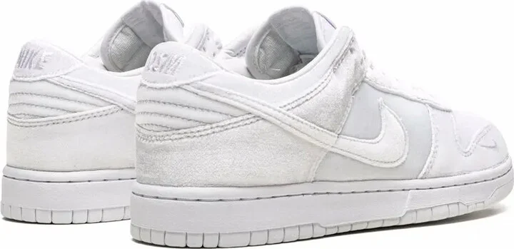x Dover Street Market Nike Dunk Low "Triple White Velvet" sneakers - Image 3