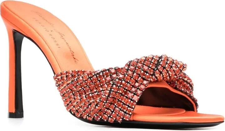 x Evangelie Smyrniotaki 105mm crystal-embellished sandals - Image 2