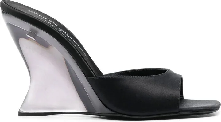 x Evangelie Smyrniotaki sculpted-wedge sandals