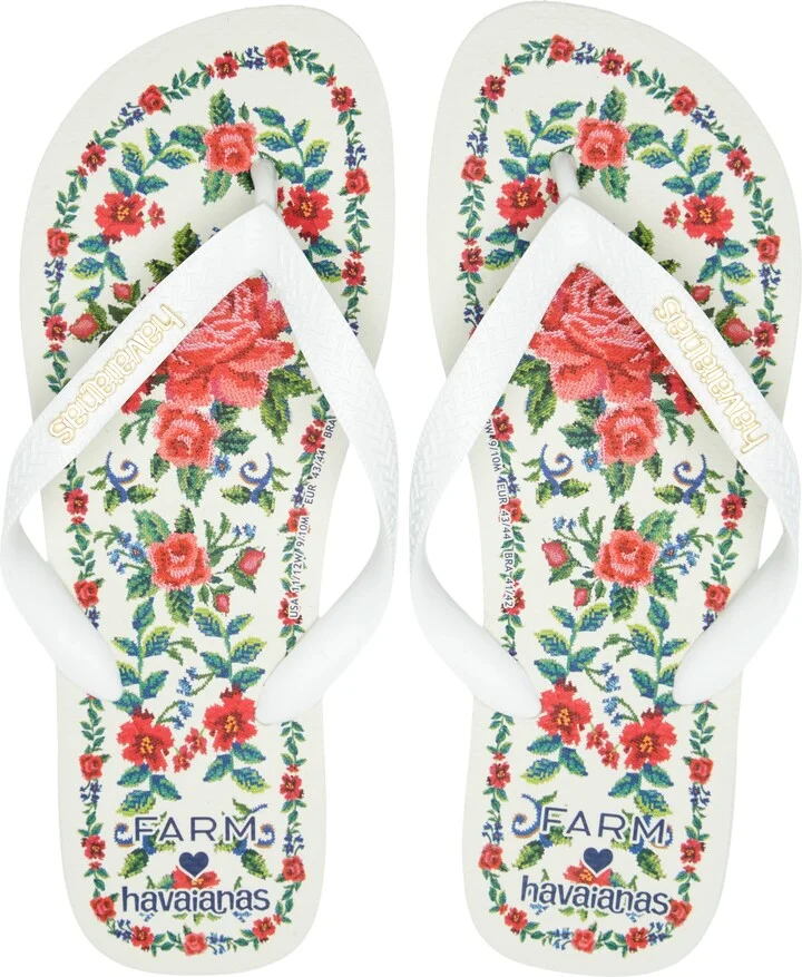 x FARM Rio Floral Tapestry Flip Flop