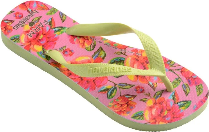 x FARM Rio Neon Floral Flip Flop
