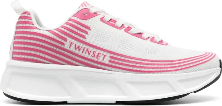 x Fessura striped mesh sneakers