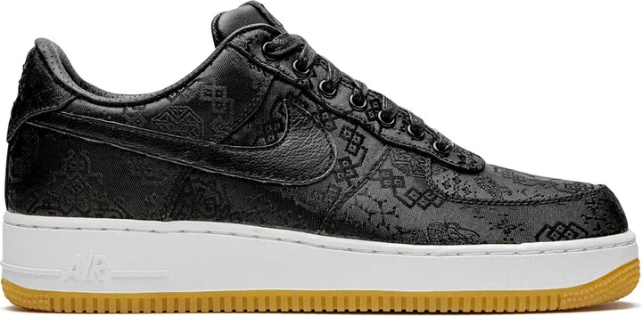 x Fragment x Clot Air Force 1 07 "Black Silk" sneakers