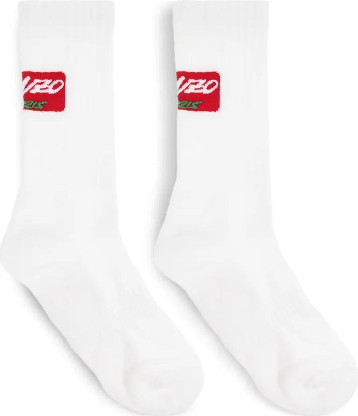 x Futura 2000 logo-patch ribbed socks