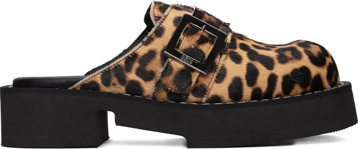 x GCDS animal-print mules