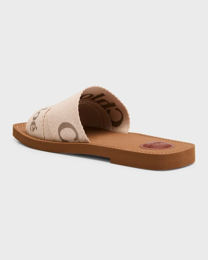 x High Summer Woody Embroidered Logo Flat Sandals - Image 6