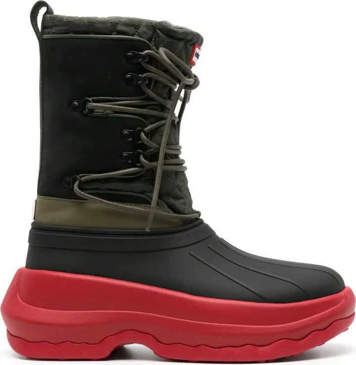x Hunter lace-up ankle boots