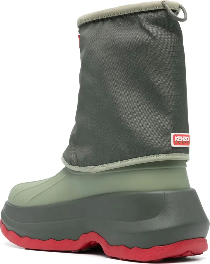 x Hunter logo-patch boots - Image 3