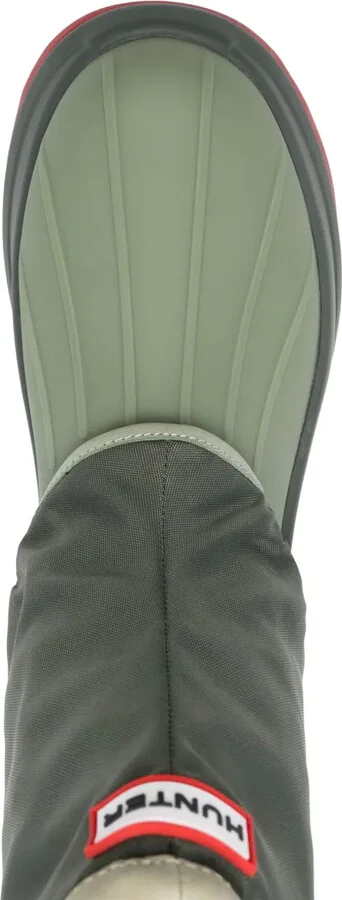 x Hunter logo-patch boots - Image 4