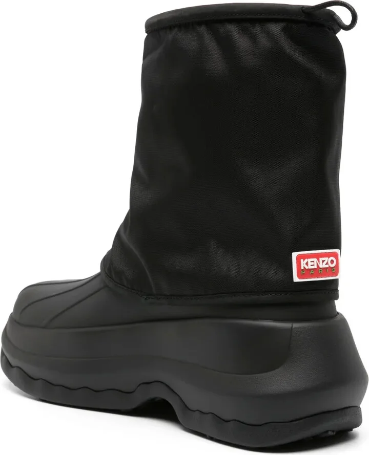 x Hunter logo-patch boots - Image 3