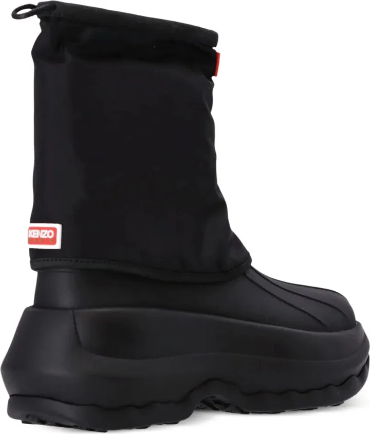 x Hunter logo-patch boots - Image 3