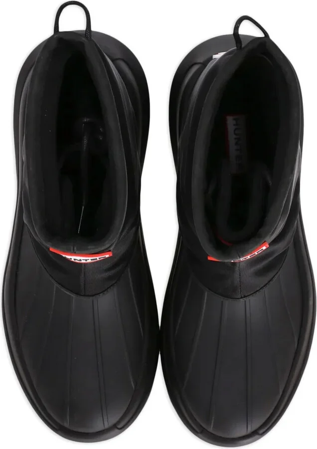 x Hunter logo-patch boots - Image 4