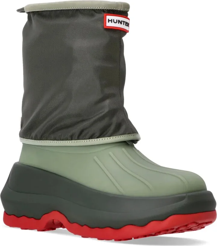 x Hunter logo-patch boots - Image 2