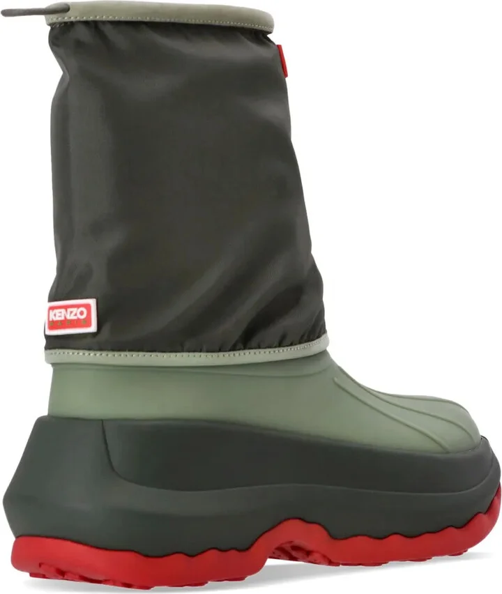 x Hunter logo-patch boots - Image 3
