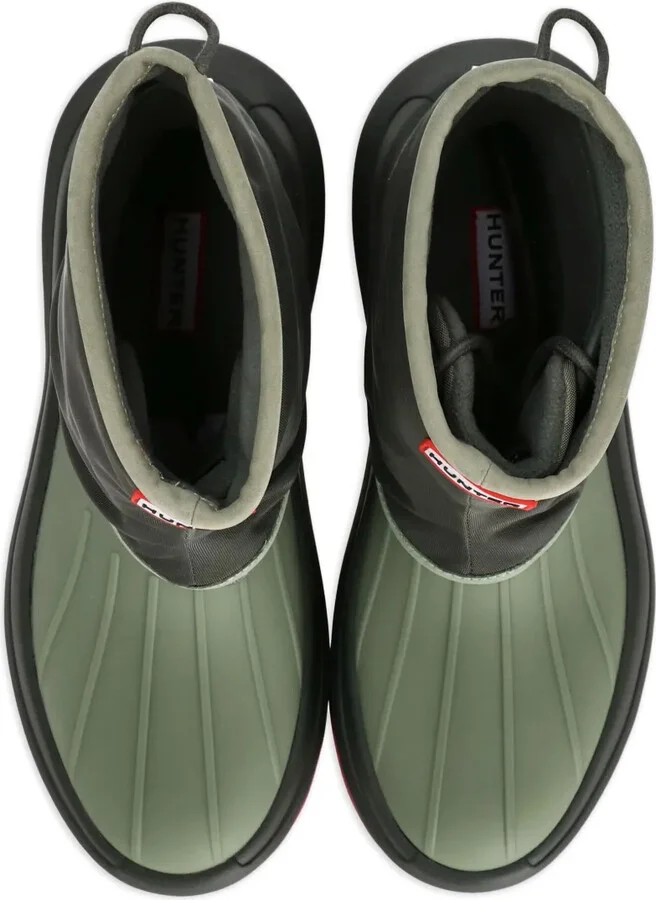 x Hunter logo-patch boots - Image 4
