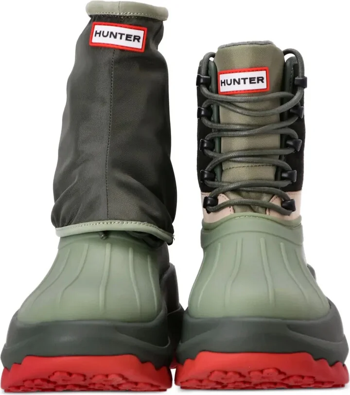 x Hunter logo-patch boots - Image 5