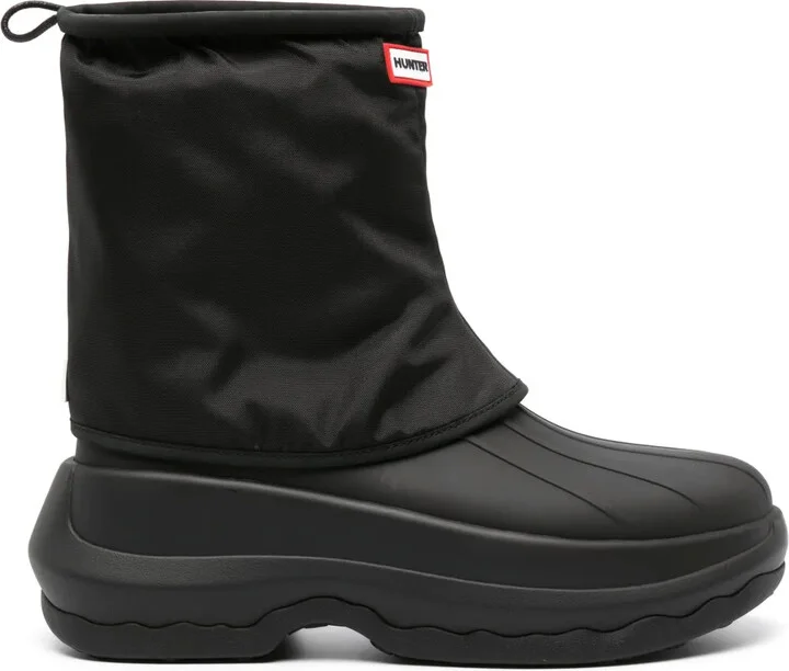 x Hunter logo-patch boots