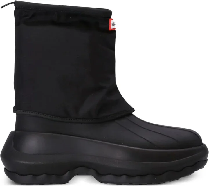 x Hunter logo-patch boots