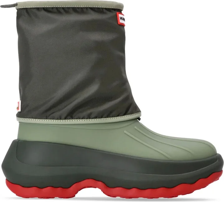 x Hunter logo-patch boots